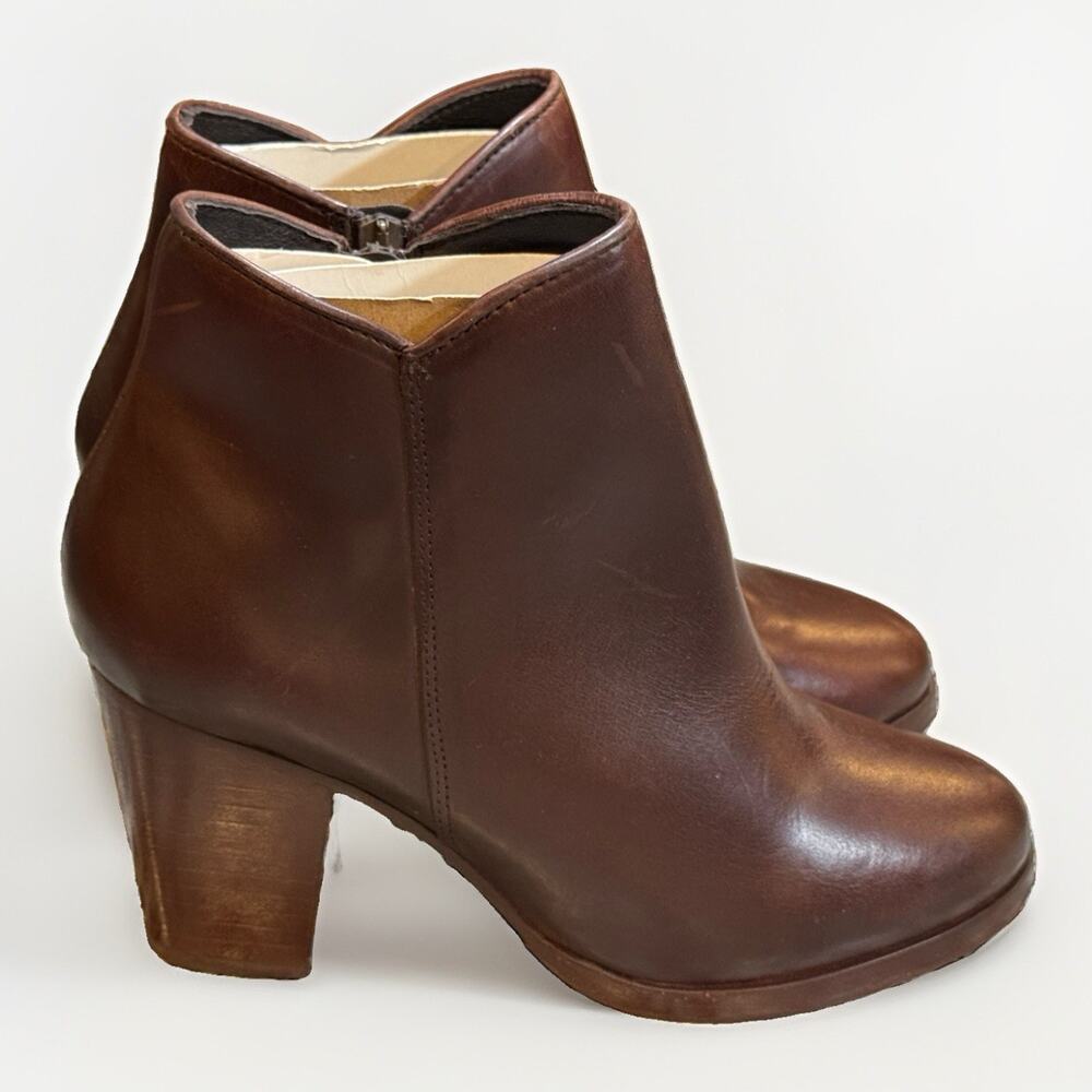Thursday Boot Company Bootie Boot Brown Size 8.5 Side Zip NWOB